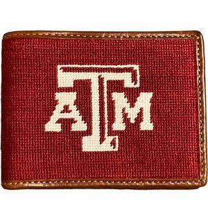 Texas A & M by Smathers & Branson Needlepoint Card Case Wallet - NEW